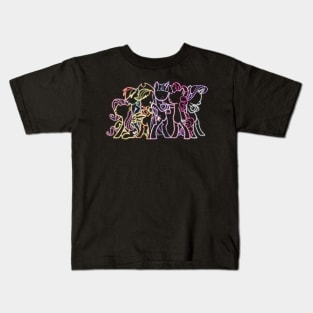 Neon Mane Six Kids T-Shirt